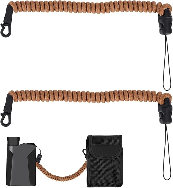 2 Pcs Rangefinder Tether, Detachable Lanyard Range Finder Cord Stretch Hunting