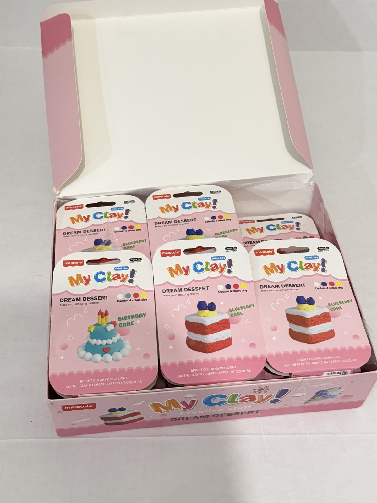 Air Dry Clay Dessert Kit for Kids – 11 Mini Dessert DIY Crafts with Tools,