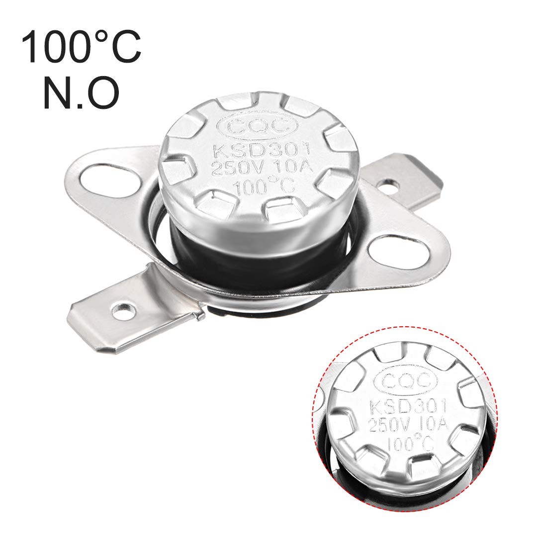 uxcell KSD301 Thermostat 100 Degree 2pcs