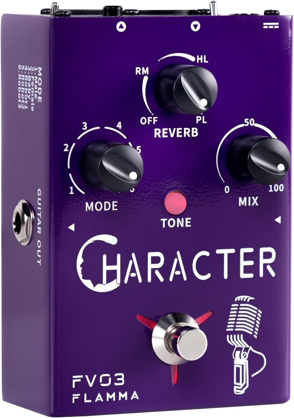 Customizable Vocal Effects Processor with 3 Reverb Options for Enhanced Sound-