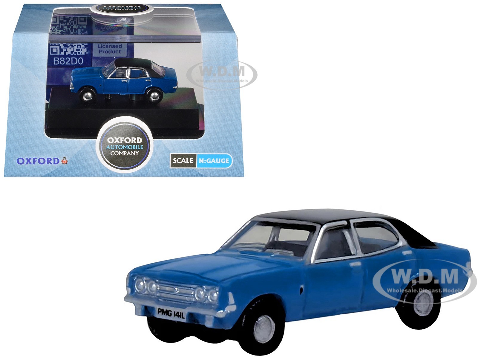 FORD CORTINA MKIII RHD ELECTRIC MONZA BLUE 1/148 (N) SCALE BY OXFORD NCOR3005