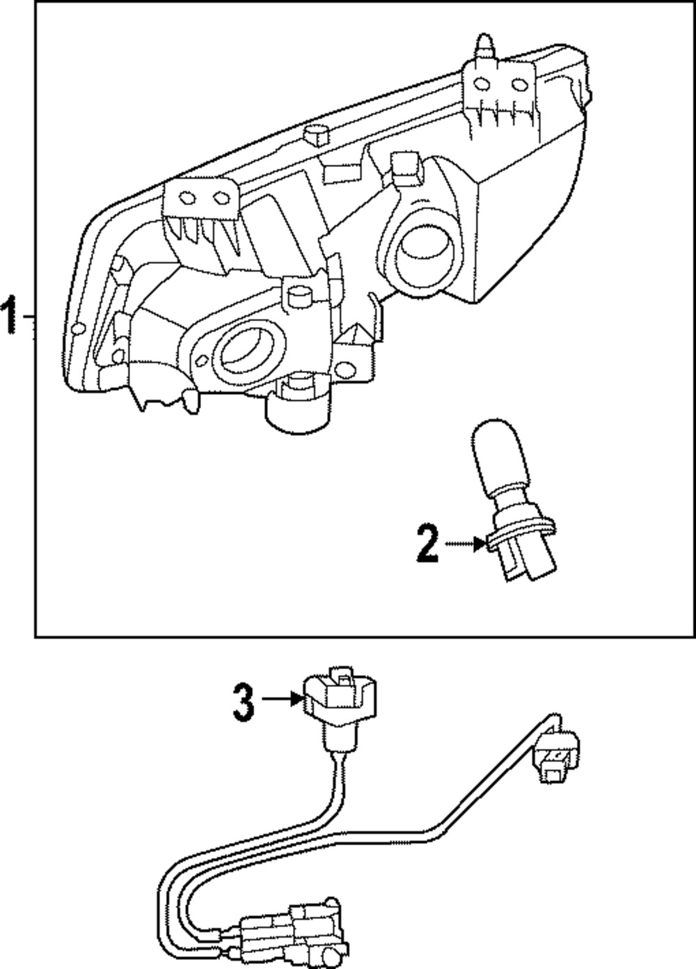 Genuine Nissan Fog Light Wiring Harness 24070-9BU1A