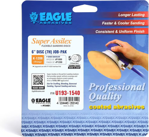 Eagle Abrasives 6” Assilex Discs - Orange 7/H