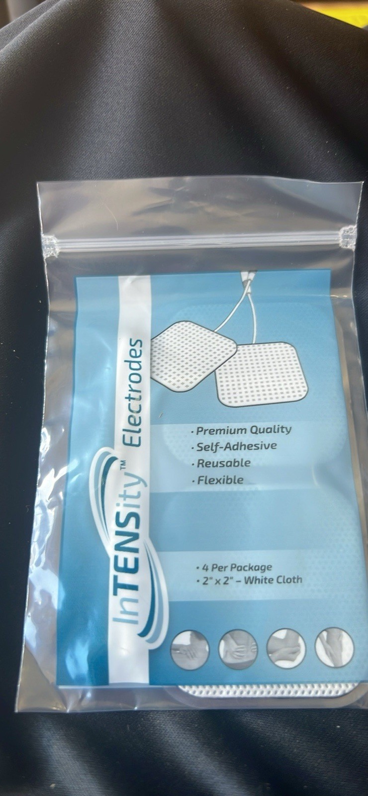 10 pack InTENSity Electrodes 2"x 2" Tens unit Premium reusable 4 pads per pack