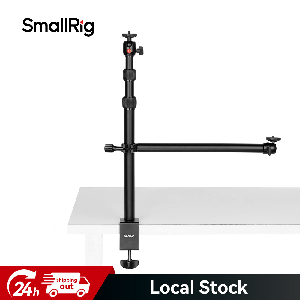 SmallRig Camera Desk Mount Table Stand with Magic Arm and 1/4" Ball Head 3992
