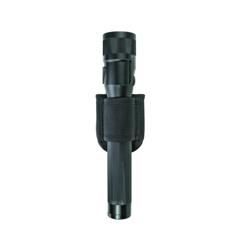 Hero's Pride 107 Ballistic Open Top & Bottom Flashlight Holder - Black