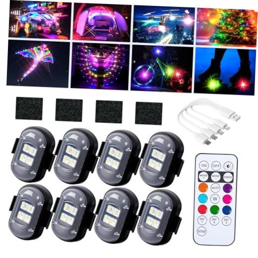 Wireless Car Lights 8PCS Interior Car Light | Remote Control