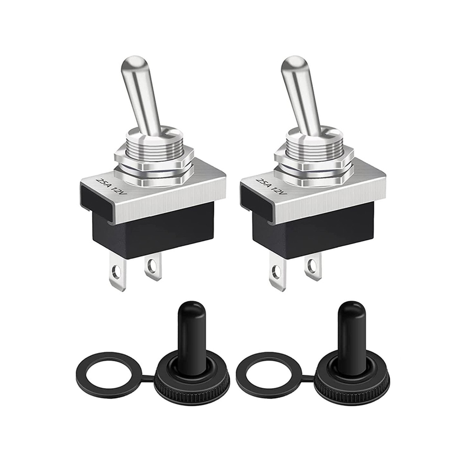 T-oggle Switch With Waterproof Cap -25??~+85?? 2Pcs Button Type KN3D-101 On/Off
