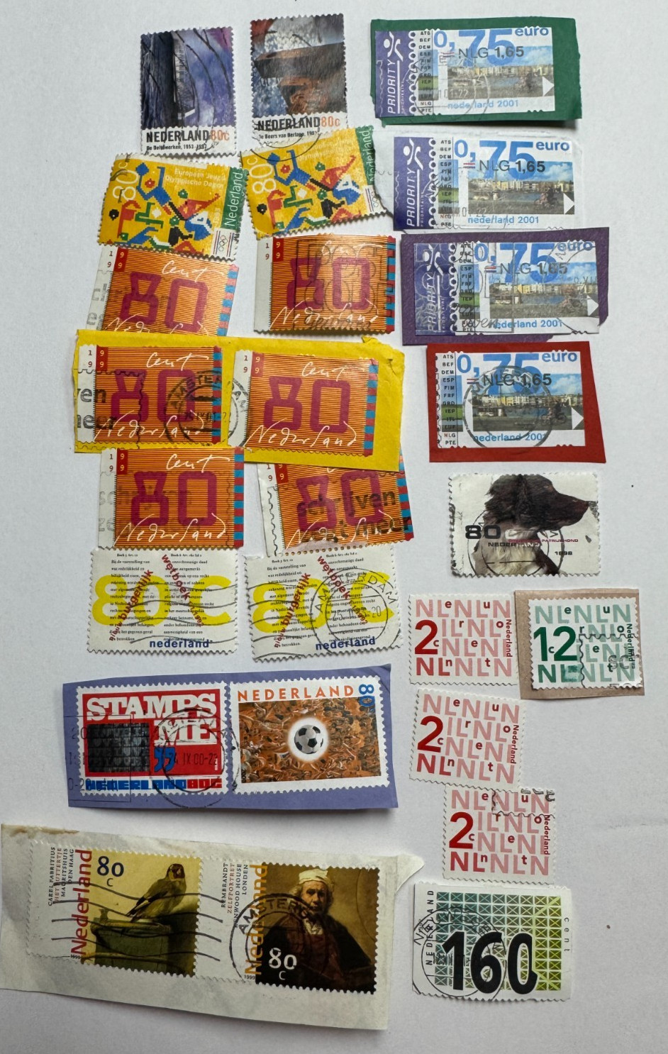 Vintage Stamp Lot from Nederlands