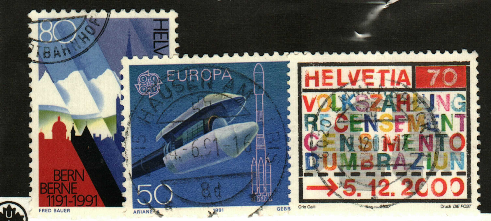 Switzerland #889-90, 1079 used