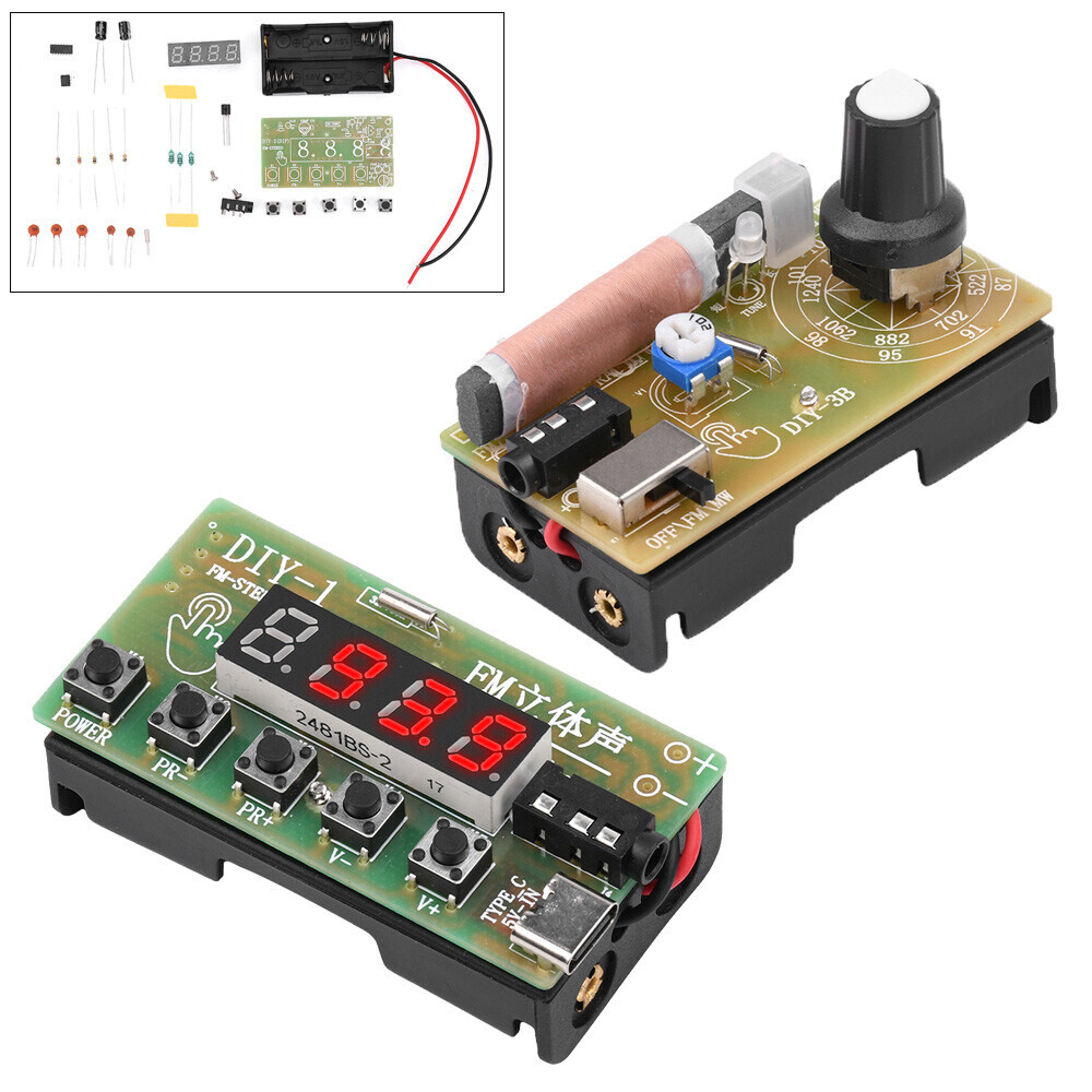 87MHz-108MHz Stereo Receiver Wireless Module AM FM Radio DIY Electronic Kits
