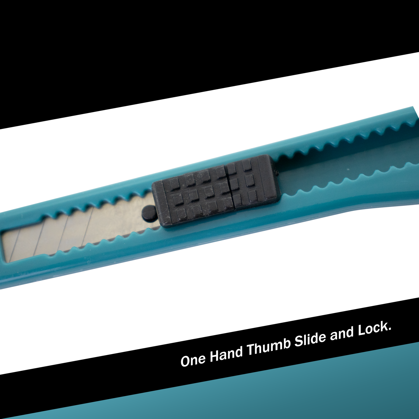 MotoProducts Turquoise Blue Small Retractable Utility Knife Wholesale 20 Pcs