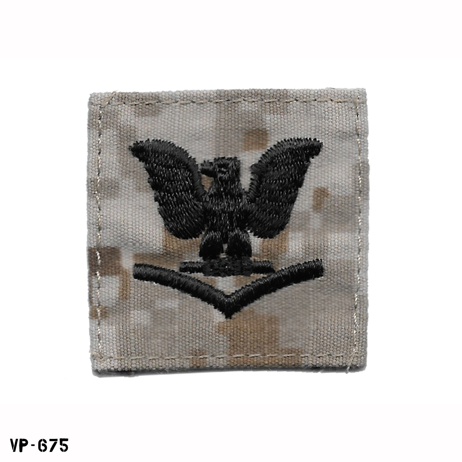 USN NWU Type 2 Desert Digital Petty Officer 3rd Class PO3 E-4 Cap Patch Vanguard