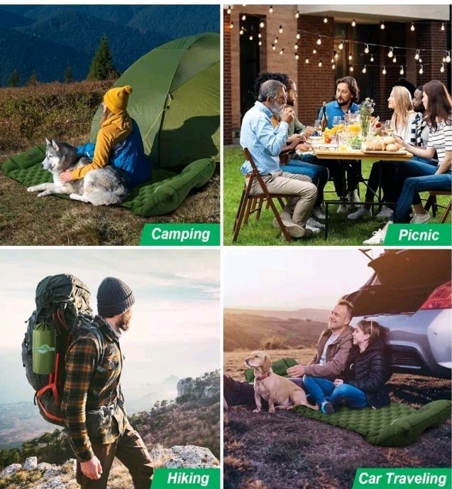 WANNTS Sleeping Pad, Ultralight Inflatable Sleeping Pad for Camping, Built-in...