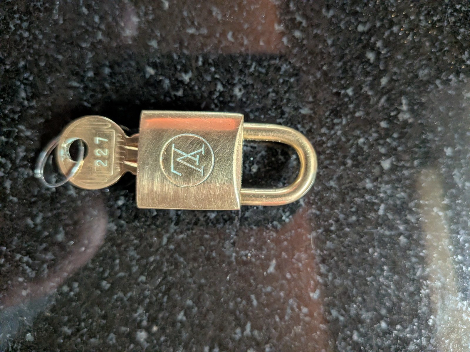 Louis Vuitton Paris Brass Padlock with Keys No. 227