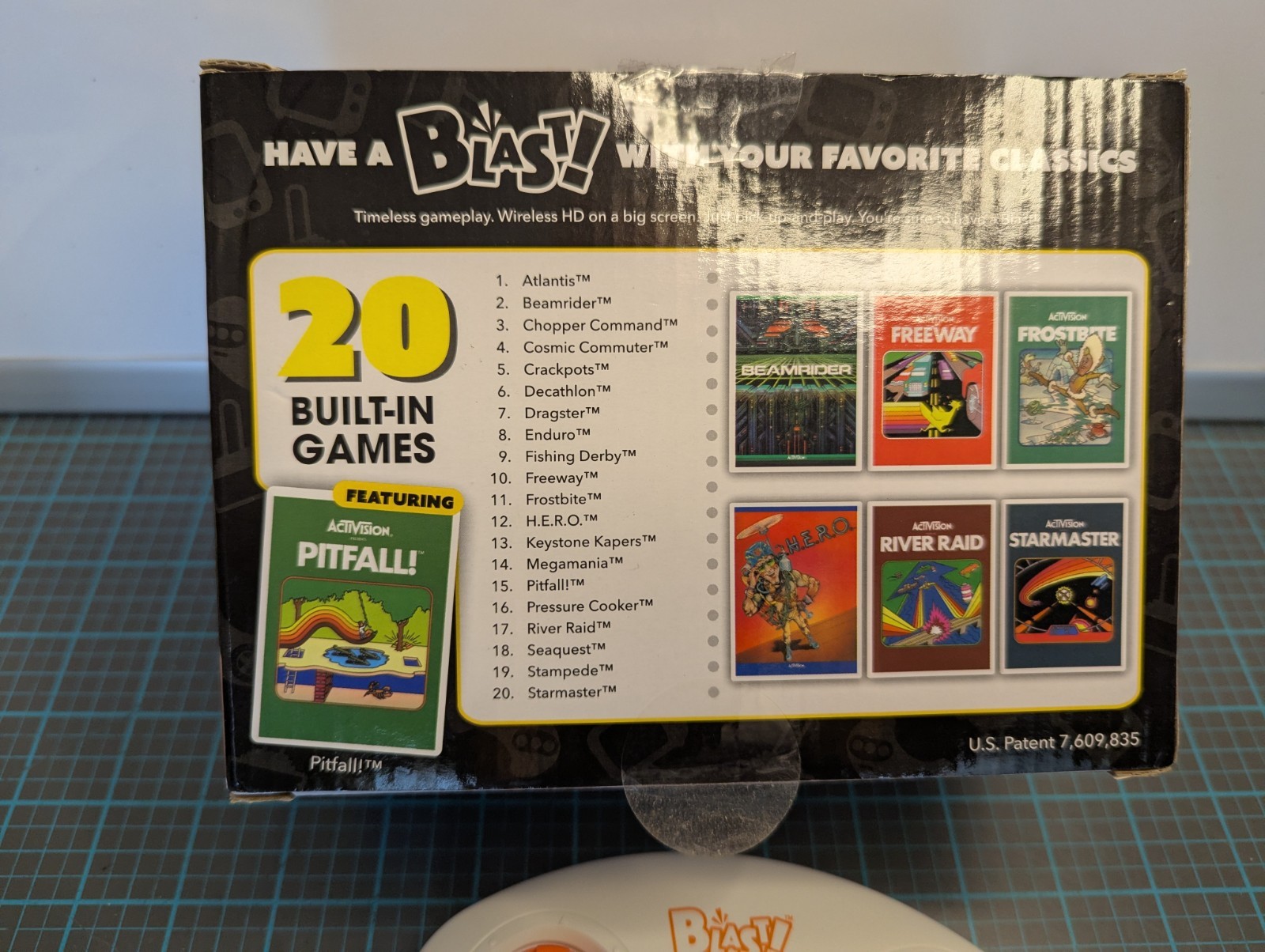 NEW ATGAMES ACTIVISION FLASHBACK BLAST CONTROLLER GAME 20 BUILT IN GAMES PITFALL