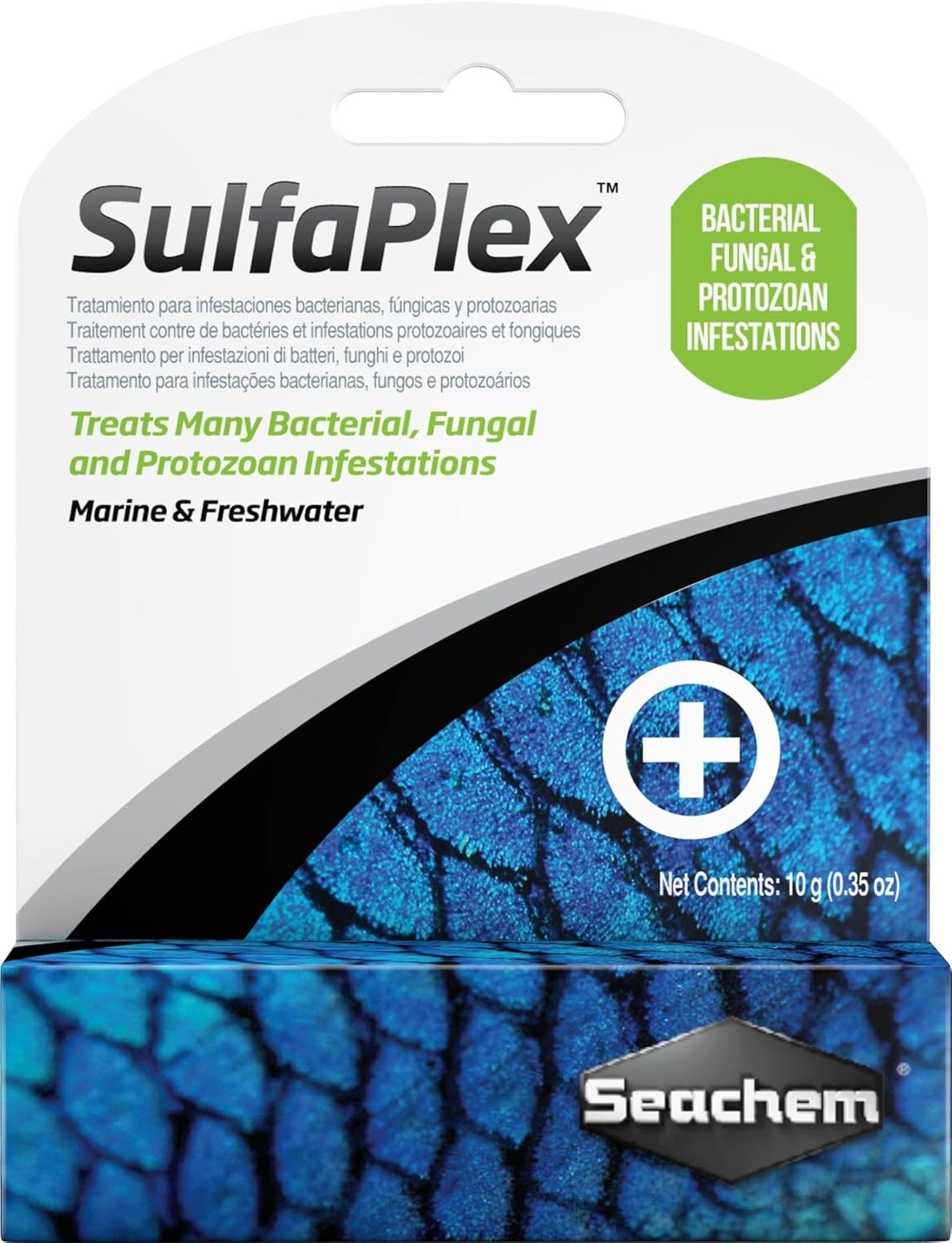 Seachem SulfaPlex Treats Marine and Freshwater Aquariums 10g (0.35 oz)