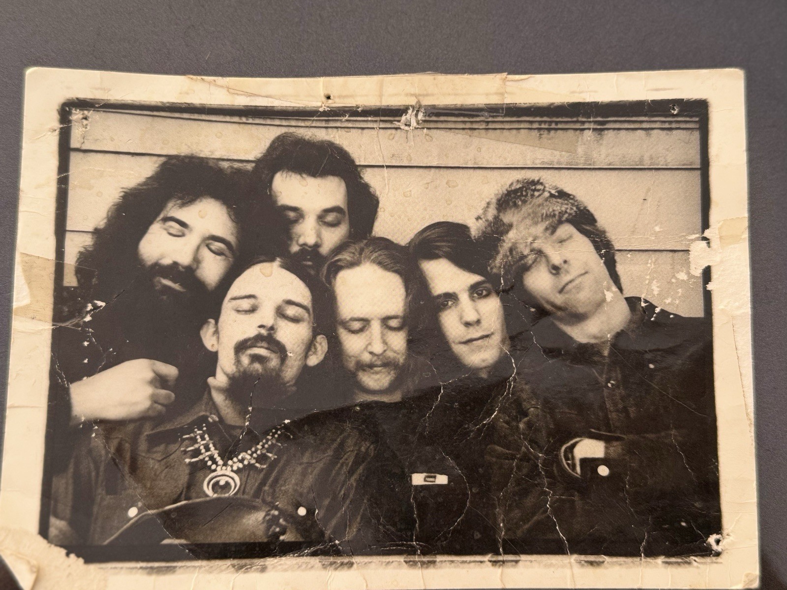 The Grateful Dead Jerry Garcia Pigpen Phil Keith Billy photo postcard San Rafael