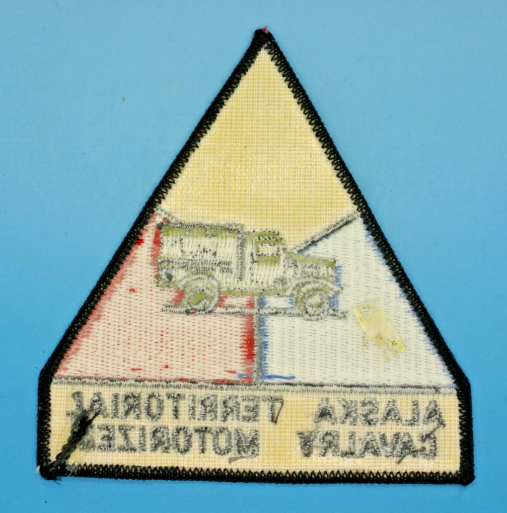RARE ALASKA TERRITORIAL CAVALRY MOTORIZED ARMOURED DIVISION SHOULDER PATCH ORIG