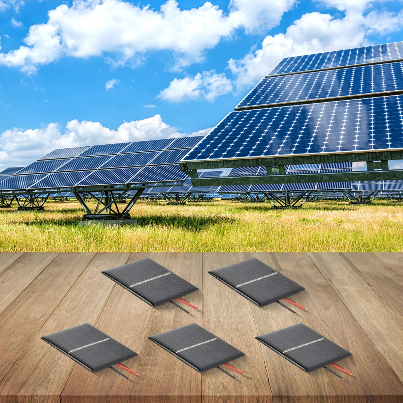 Multi Purpose 5PCS Solar Panels 0 45W for Camping and Hiking Adventures