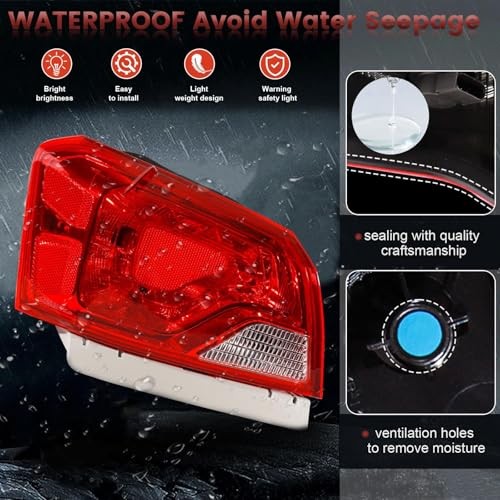 Tail Lights Assembly Compatible with 2014-2020 Chevy Passenger Side Outer