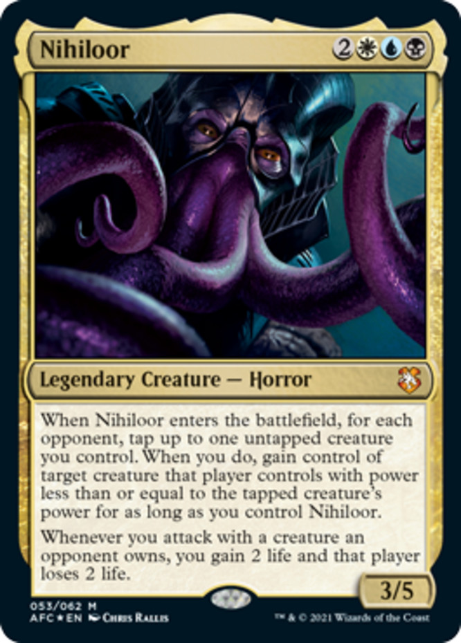 x1 Nihiloor - Foil M MTG Commander Adventures in the Forgotten Realms M/NM, Engl