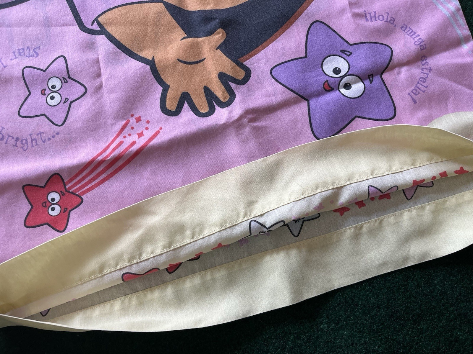 2003 Dora the Explorer Standard Pillowcase Double Sided Viscom International Inc