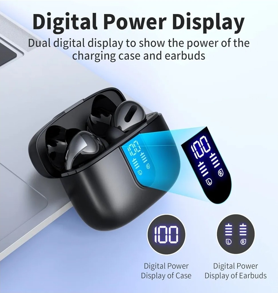 TAGRY Bluetooth Headphones True Wireless Earbuds(black)