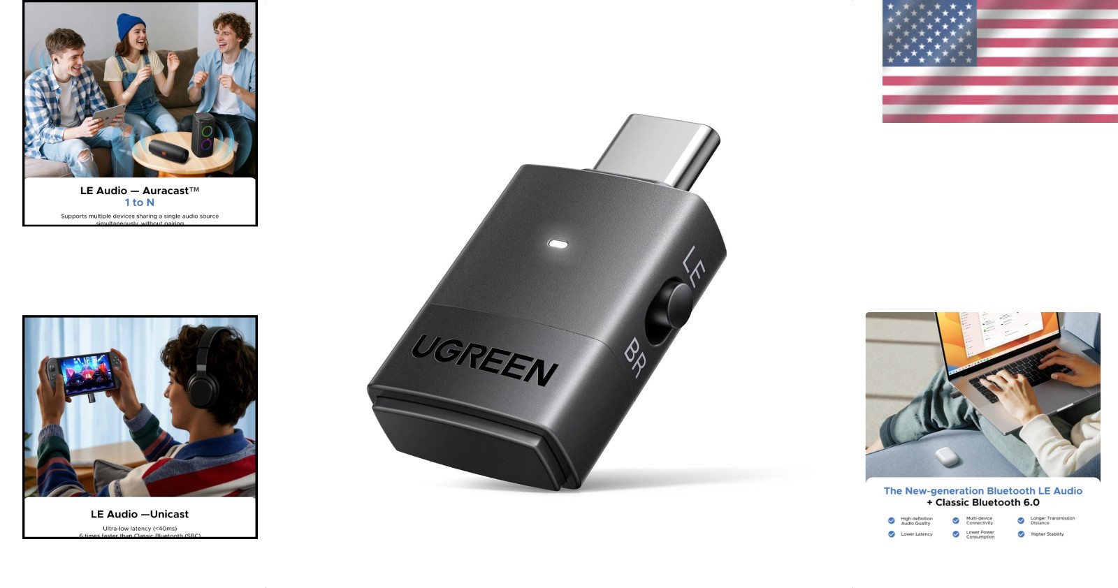Bluetooth 6.0 Transmitter with aptX HD