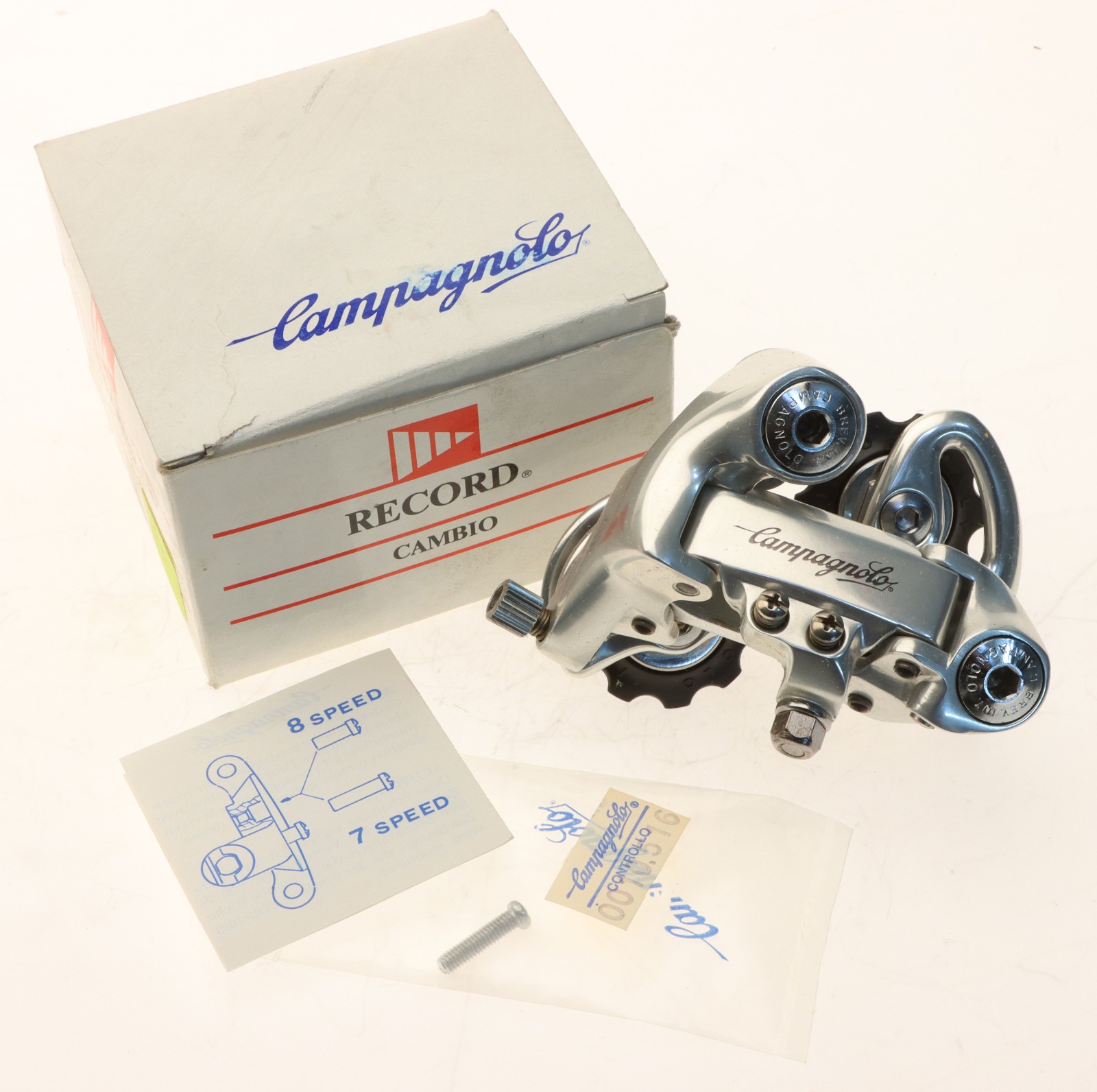 Campagnolo Record '91 Rear Derailleur 7 & 8 Speed NOS NEW NIB