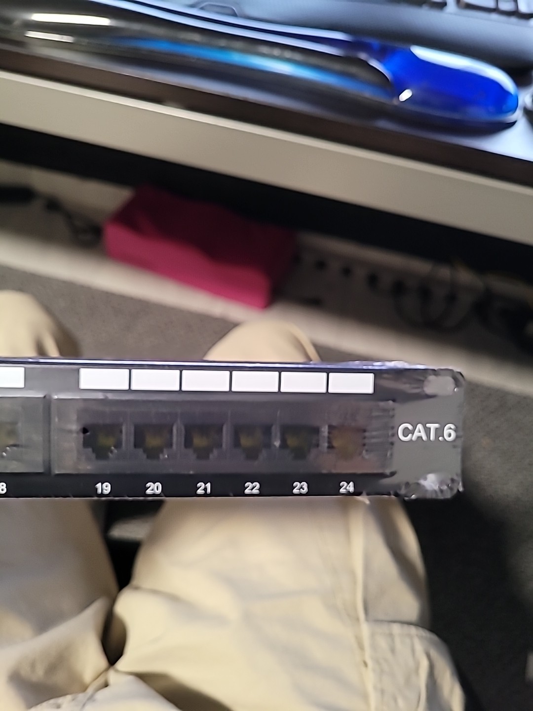 24 Port Cat6 Patch Panel UL Higher Gold Content Faster Ethernet Speed