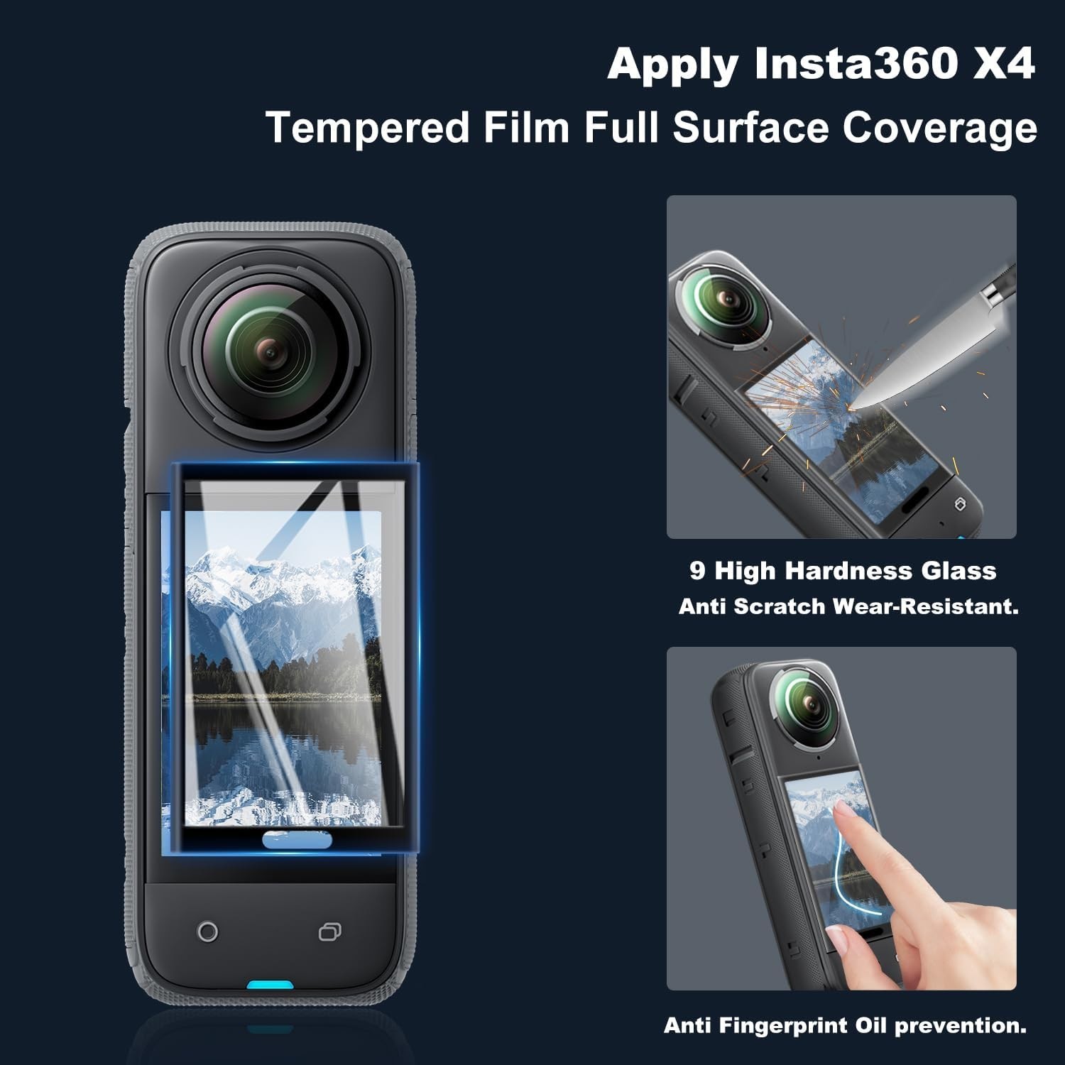 Protective Silicone Case + Lens Guards - Insta 360 X4