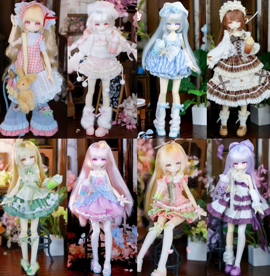 Momotale Milk Tea Series Confirmed 22cm/8.6In Bjd Dressable Action Figure Gift