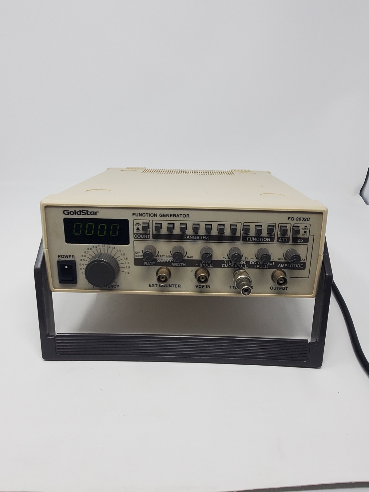 Goldstar FG-2002C Function Generator Powers Up Not tested
