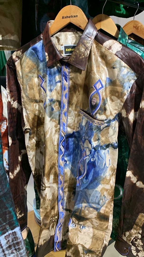 Sahelian Dashiki Shirt for Men, Multiple Colors & Sizes 42-50