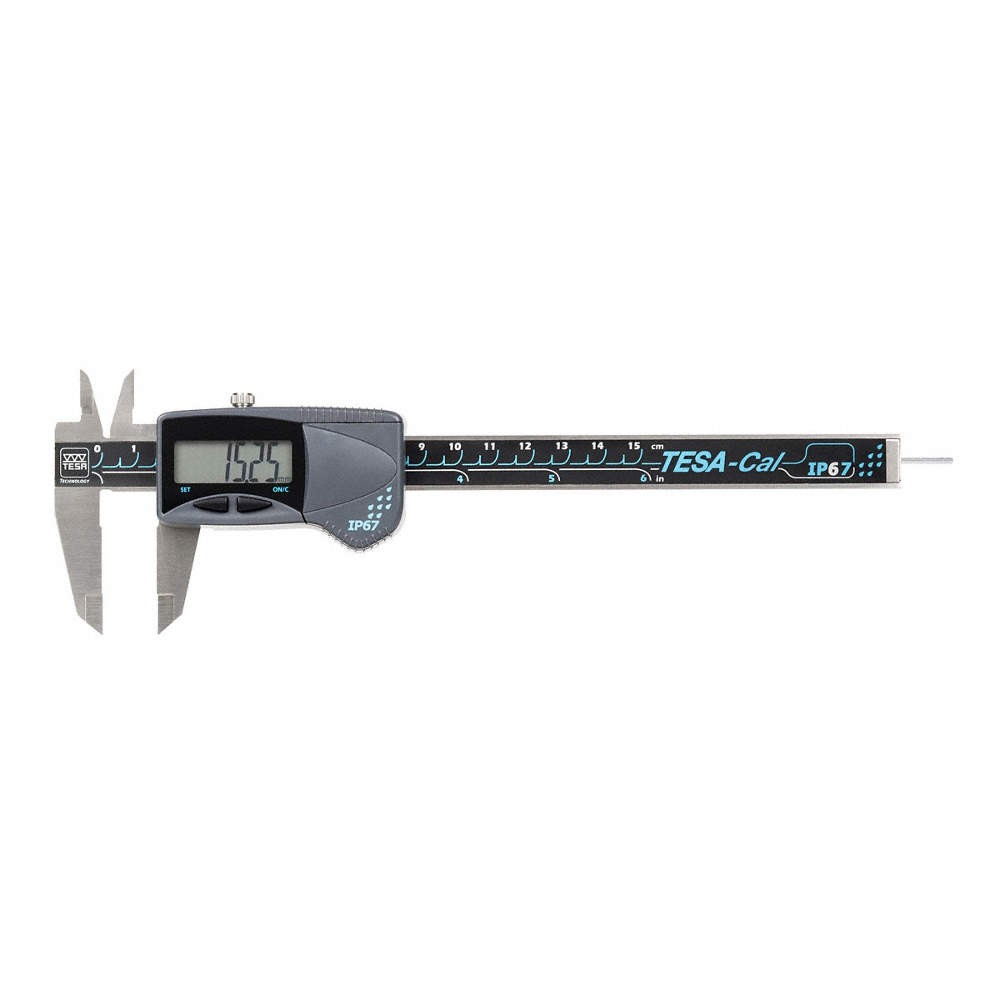 TESA BROWN & SHARPE 00530141 TESA-CAL IP67,6"/150 mm,Round Rod 787DK8