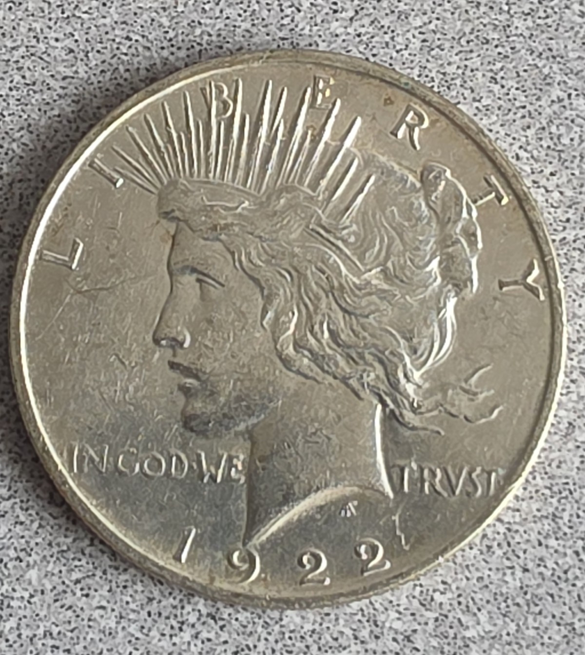 1922 US Peace Silver Dollar $1