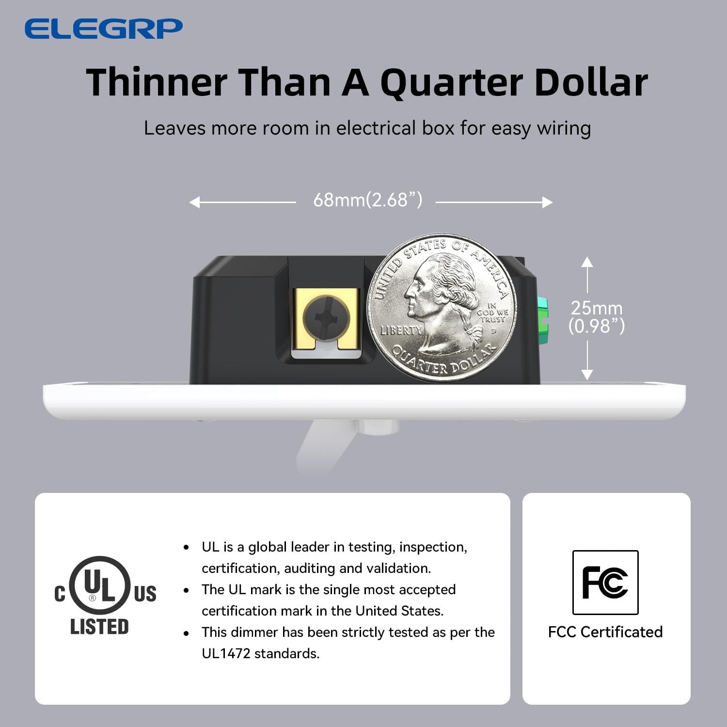 Digital Toggle Dimmer Switch for Dimmable LED, CFL and Incandescent Light Bul...