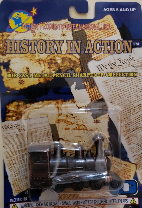 History of Action Locomotive Die Cast Pencil Sharpener NEW