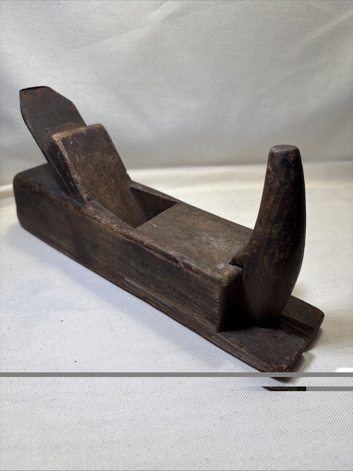 Horn Plane By H.R. & S- Cast Steel-Antique Wood