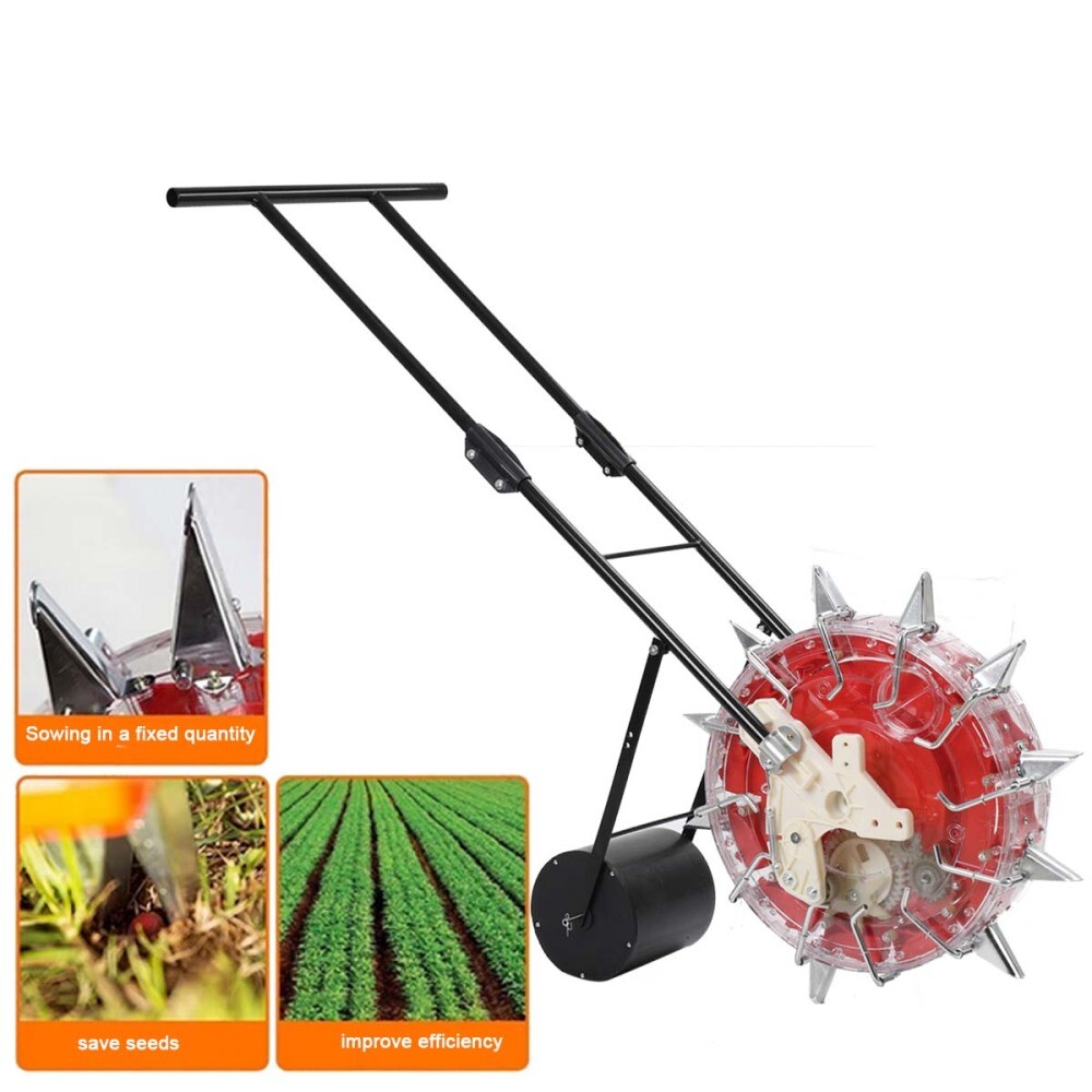 13.5cm Manual Seeder Machine Hand-push Roller Seeding and Fertilizer Applicator