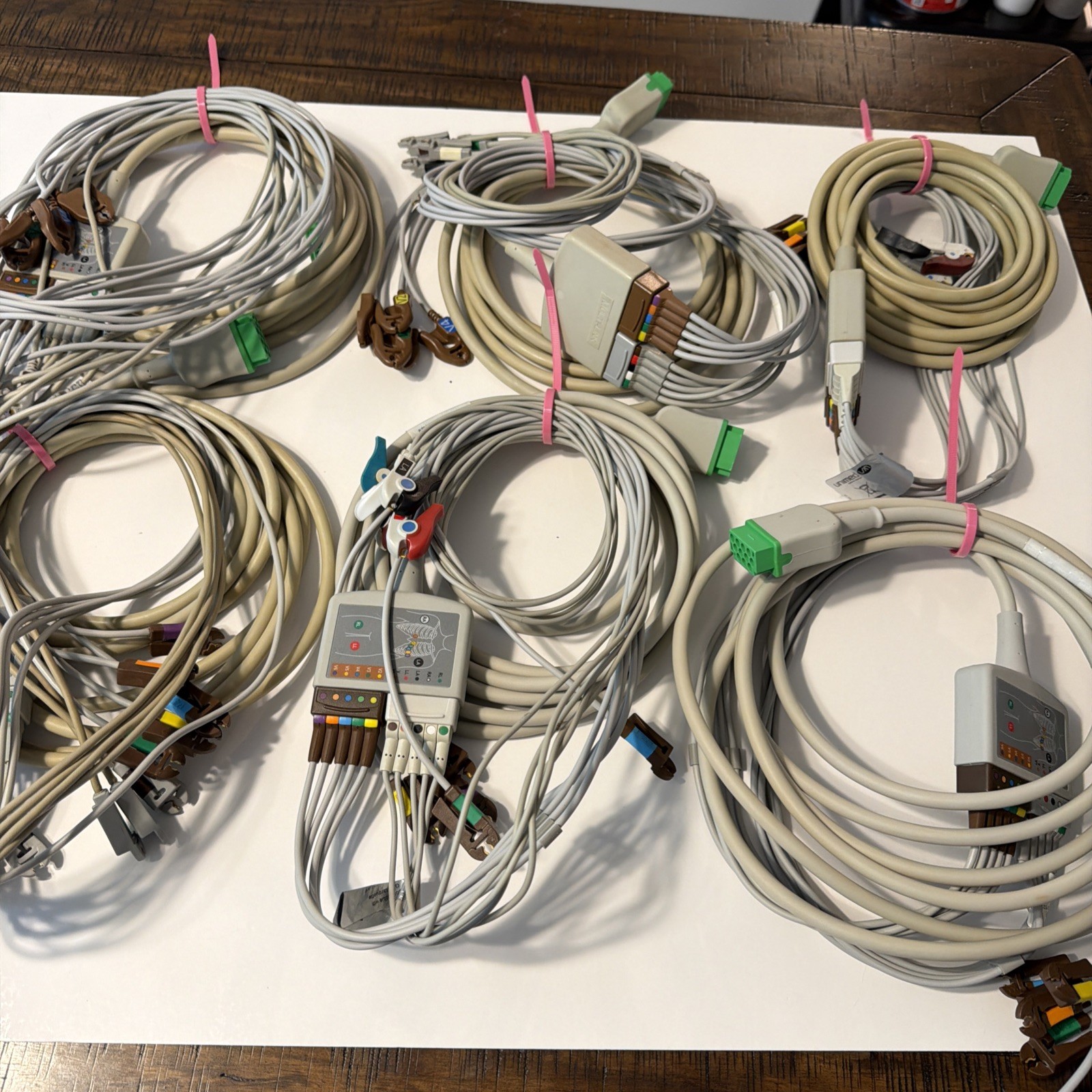 GE Carescape Monitor 12 lead Cables Lot for bedside monitor