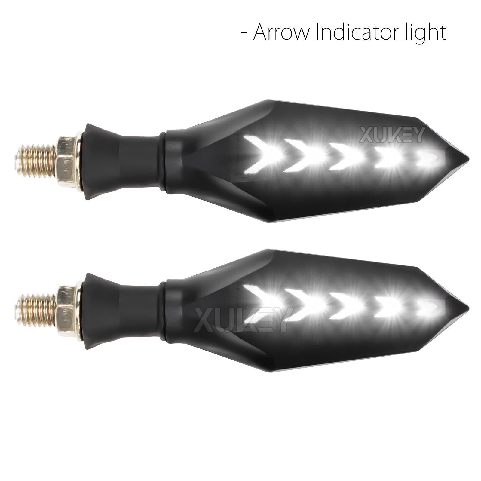4x 10mm 12V Motorcycle Indicator Blinker Turn Signal Tail Light Amber White