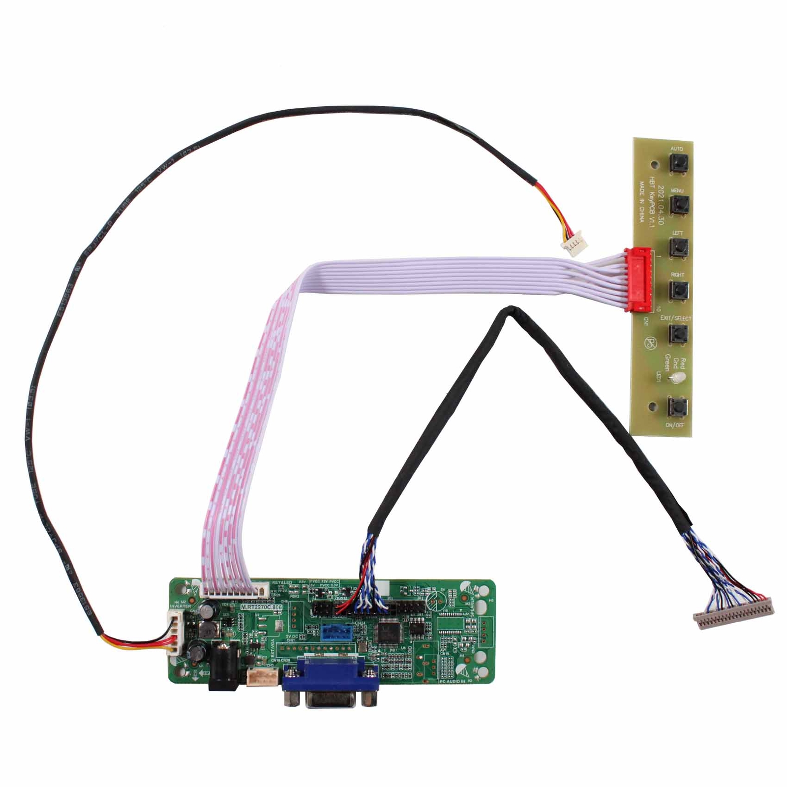 VGA LCD Controller Board For 15inch 1024x768 G150XAN02.1 LCD Screen