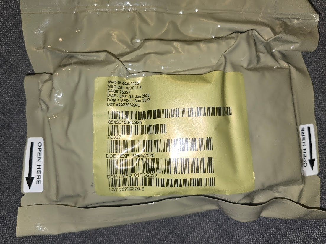 Medical Module USGI 6545-01-534-0925 - Expired JAN25 Quick Clot - New Sealed