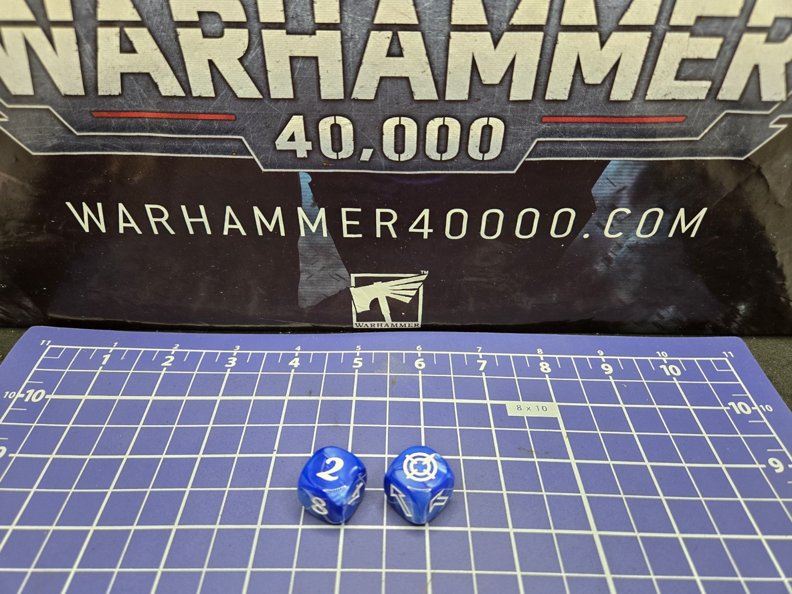 Warhammer Dice 16mm Blue Scatter Artillery Die 40k 2nd Edition Horus Heresy 30k