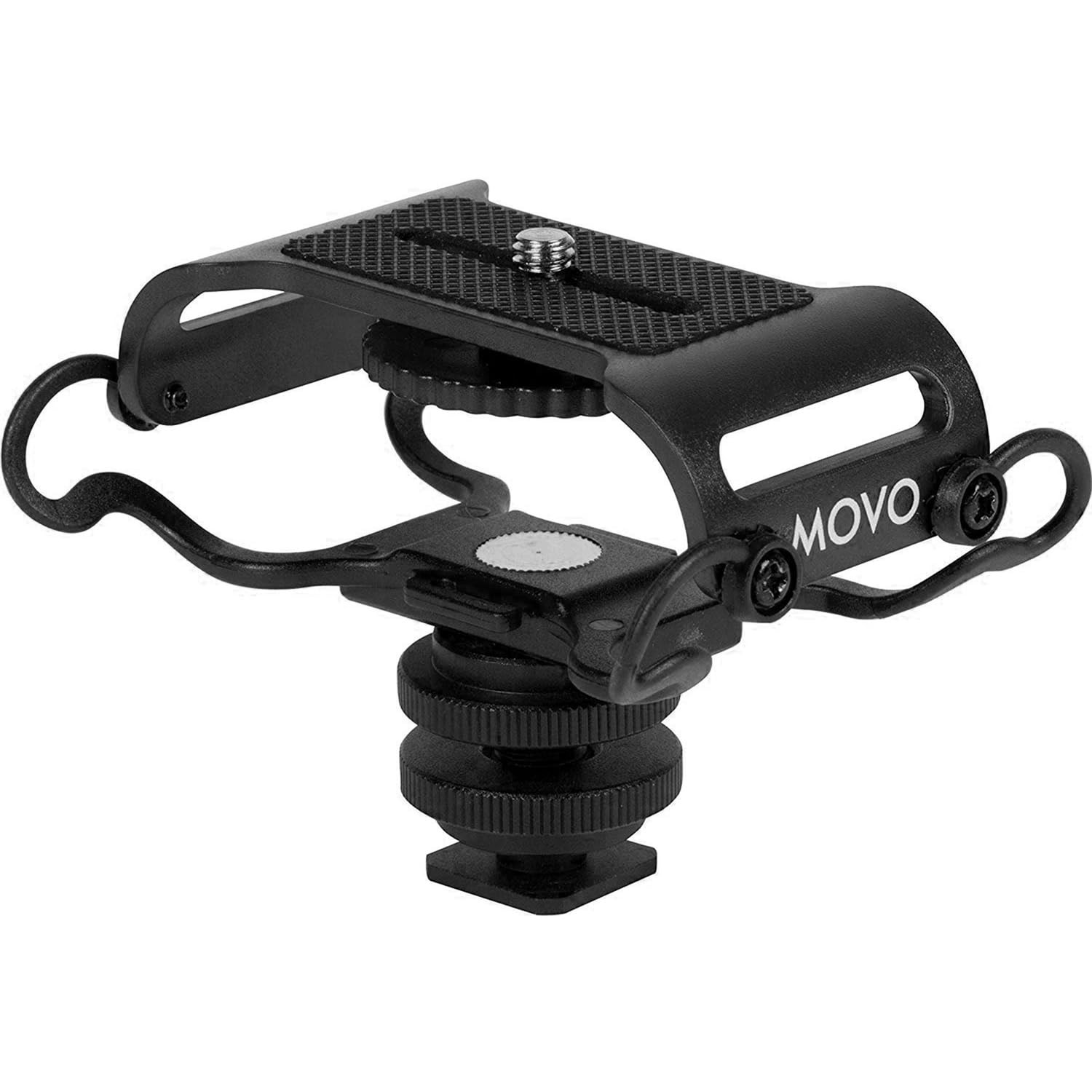 Movo SMM5-B Shock Mount for Zoom H1n H4n H5 H6 Tascam Recorders 1/4 Mount