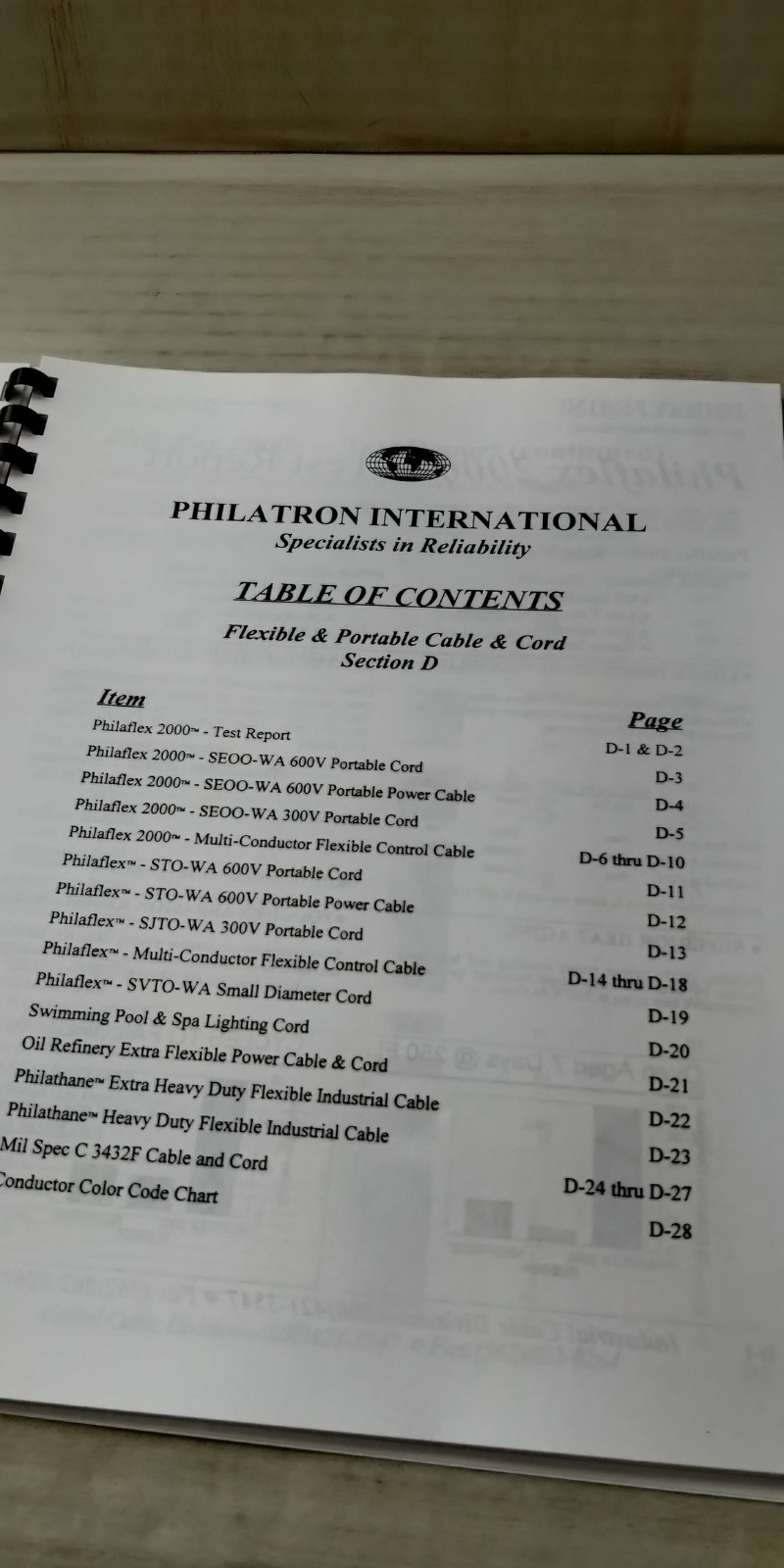 2002 PHILATRON INTERNATIONAL Catalog CABLE & CORD c6