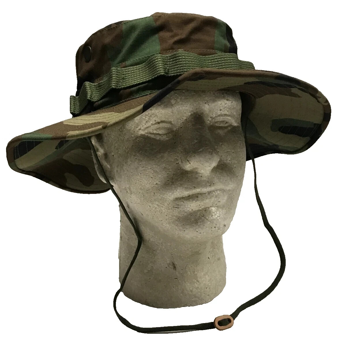 Woodland Sun Hat Boonie 3" Brim NyCo Ripstop MILSPEC Size 7 - 7 3/4 Made in USA