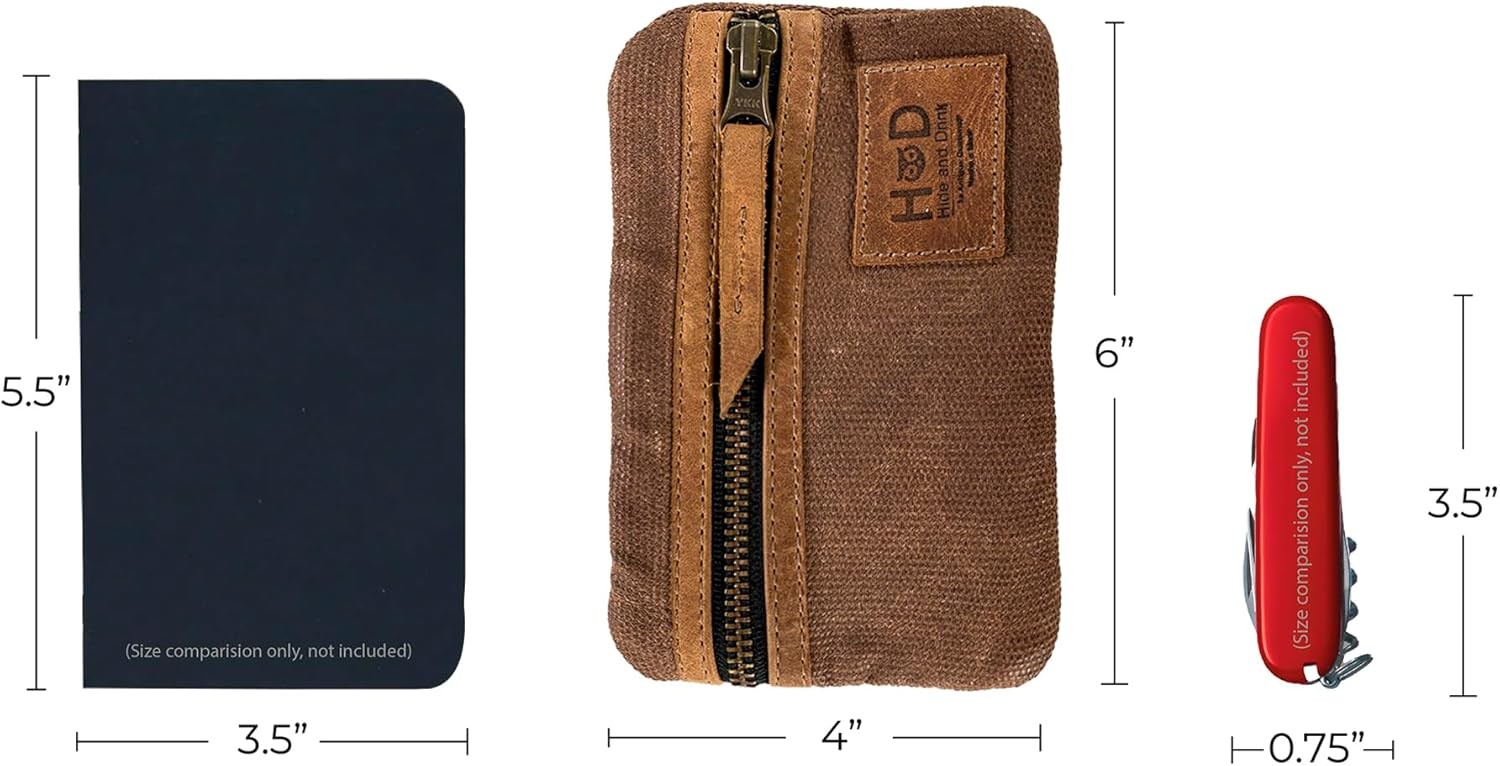 Hide & Drink, Multi-Tool Pocket Pouch, Compact Multipurpose EDC Honey Bourbon